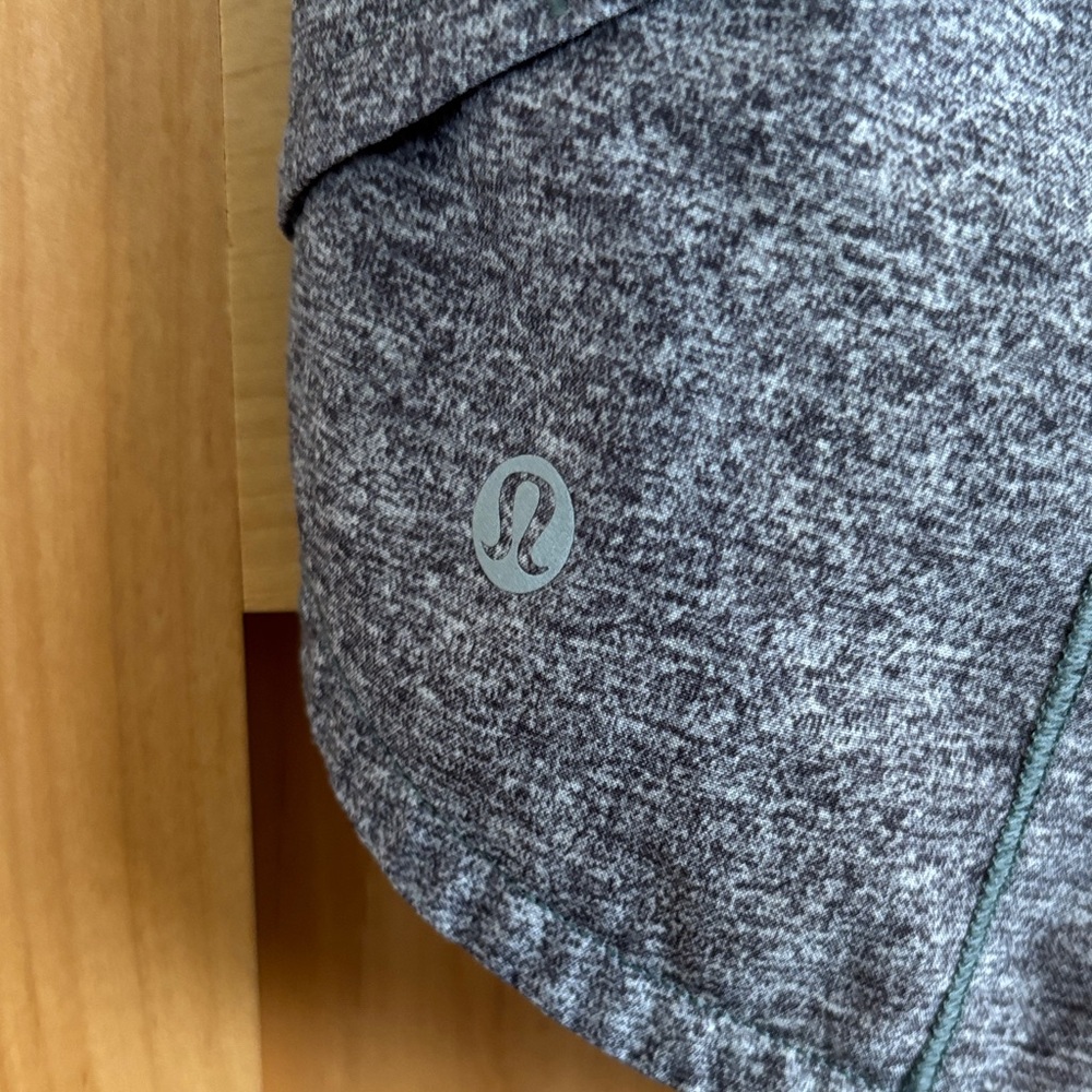 lululemon athletica Black and Gray Athletic Shorts size small - Picture 2 of 3